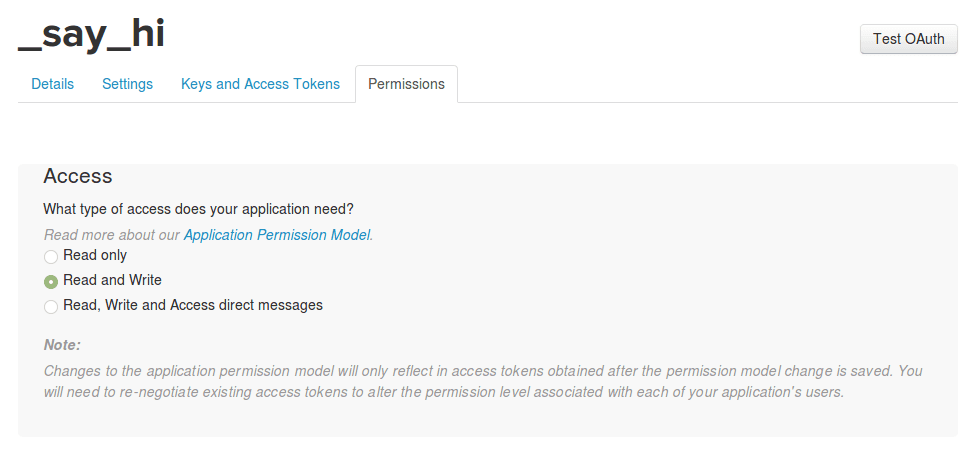 Permissions